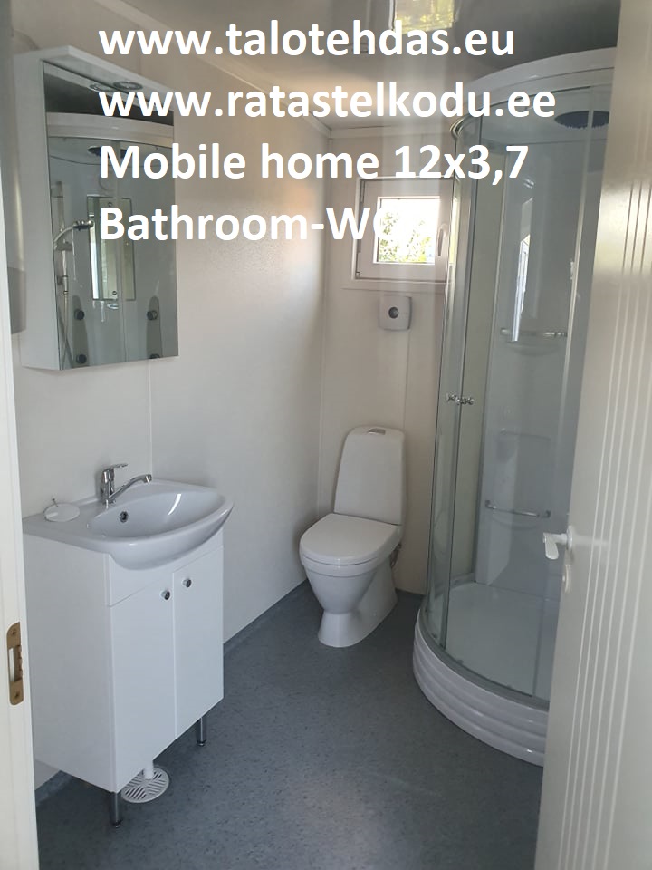 Talovaunu kylpyhuone, mobile homes bathroom, villavagn